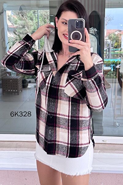 İnce Topuk Hooded Lumberjack Shirt 6K328