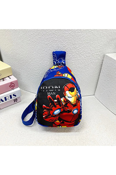 Choice1 حقيبة كروسبودي ديزني سبايدرمان زرقاء-1 للأولاد، حقيبة صدر مارفل للأطف...