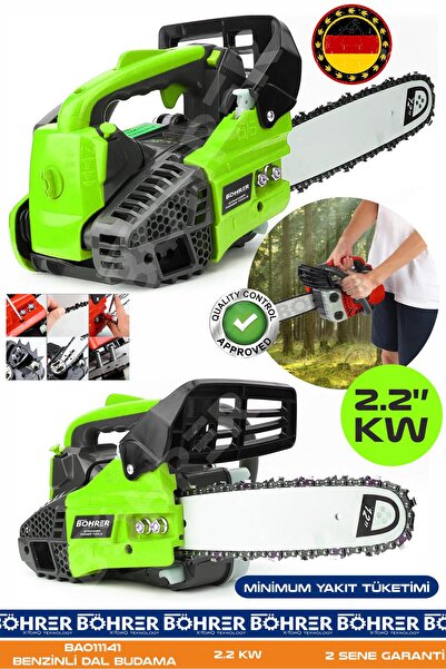 BÖHRER ALMAN DESİGNE RED PROFESYONEL 25CM 12'' 2.2 KW BENZİNLİ ZİMCİRLİ DAL B...
