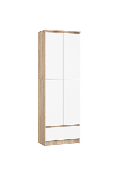 SERSIMO Dulap închis cu 2 uși și sertar, 4 rafturi, PAL laminat 16 mm, 60x35x...