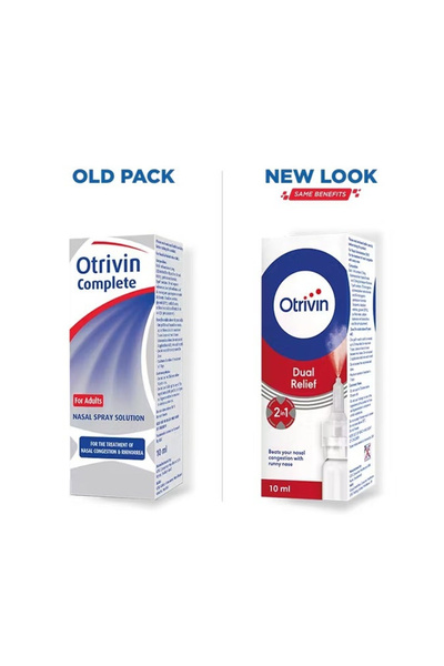 OTRIVIN بخاخ أنفي مزدوج المفعول، 10 مل، كامل