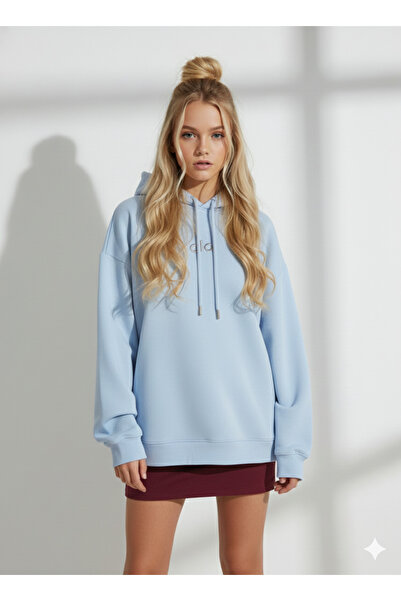 ribana Women's Three Thread B Printed K Hooded Cotton Inside Soft Textured Re...