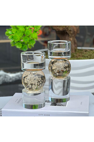 Mioletti Top Geometrik Bal Şamdan Mumluk Set