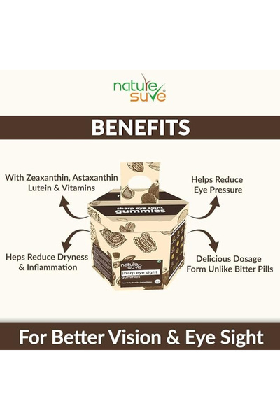 Nature Sure حلوى شارب آي سايت اليومية لتحسين الرؤية - عبوة واحدة (45 قطعة)