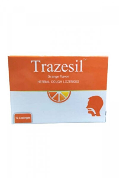 TRAZESIL أقراص استحلاب بنكهة البرتقال 12 قرصًا