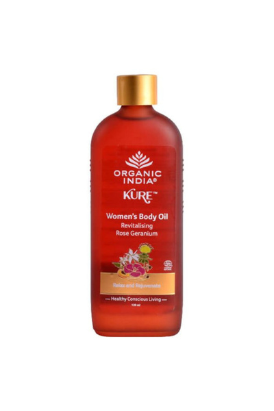 Organic India زيت الجسم للنساء من كيور برائحة إبرة الراعي والورد 120 مل