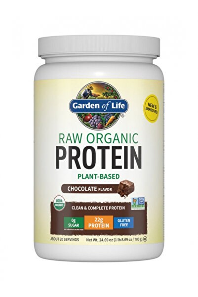 GARDEN OF LIFE بروتين عضوي خام، شوكولاتة