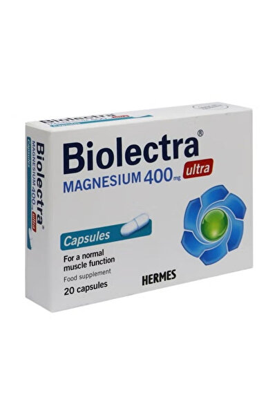 Biolectra كبسولات ألترا ماغنسيوم، 400 ملغ، 20 كبسولة