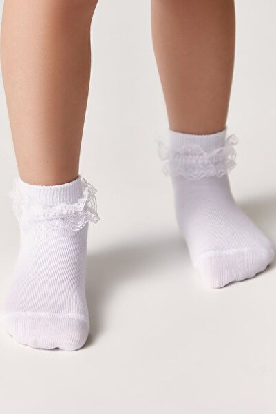 Conte Elegant Children's socks with lace on the edge, Conte Kids Tip-Top 000 ...