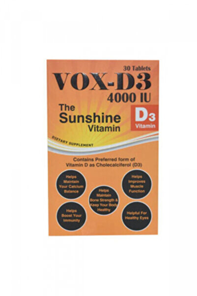 Vox Dei Labs أقراص فيتامين د3 4000 وحدة دولية، 30 قرصًا