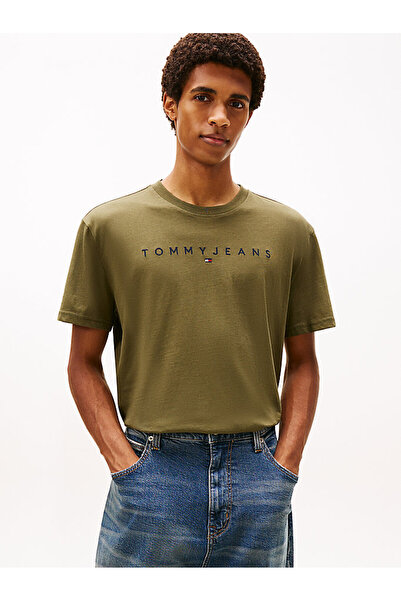 Tommy Hilfiger Erkek TJM Regular Linear Logo T-shirt