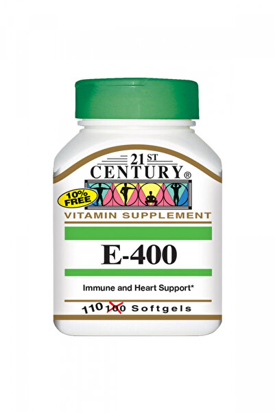 21st Century فيتامين هـ 268 ملغ، 400 وحدة دولية من د-ألفا الطبيعي، 110 قرص
