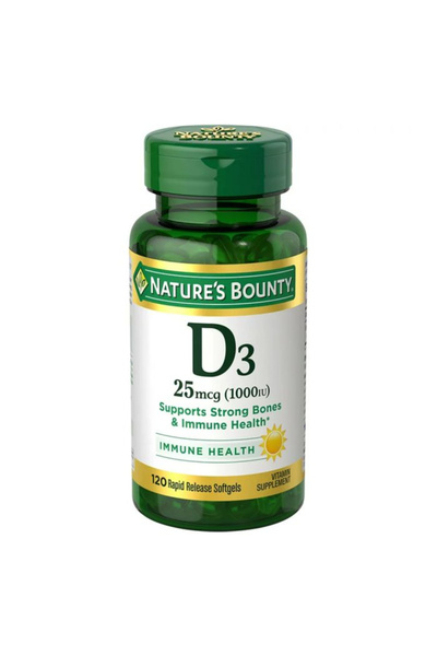 Nature's Bounty Vitamin D3 1000Iu Softgels 120'S
