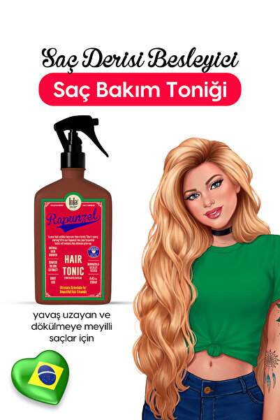 Lola From Rio Rapunzel Yavaş Uzayan Dökülmeye Meyilli Saçlar İçin, Saç Yaşlan...