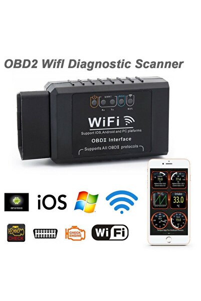 Streak ELM 327 Wifi Elm V1.5 Ios Android Araç Arıza Tespit Cihazı Obd2