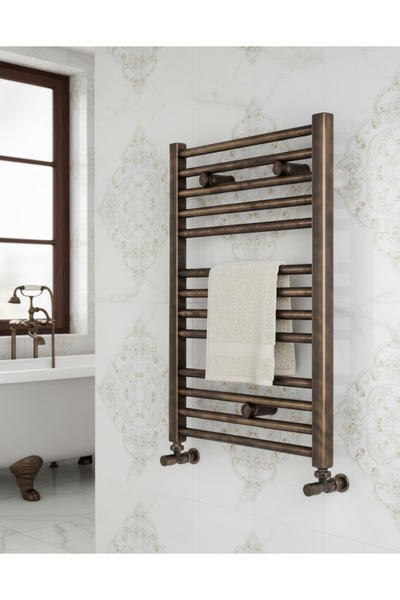 EMFA AKSESUAR Antik Gold Havlupan Vanalar Dahil Komple Set Mat Gold Radyatör ...