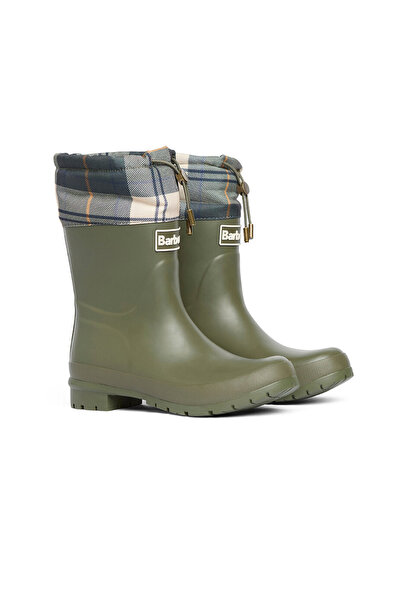 Barbour Mowbray Mid Welly Çizme OL52 Olive/Ancient Tartan