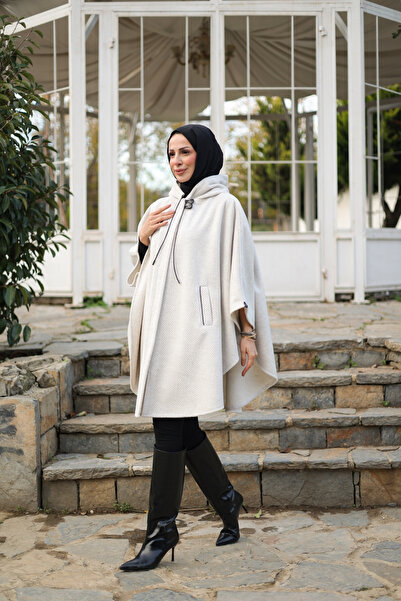 KADEEM Milena Herringbone Cashmere Poncho – 2012