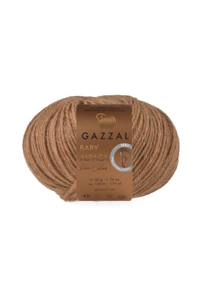 Gazzal Pure Color 5-Pack Advantageous Package 55% Baby Alpaca 45% Merino Wool – 50 g 160 m Knitting Yarn-6559-1 Piece