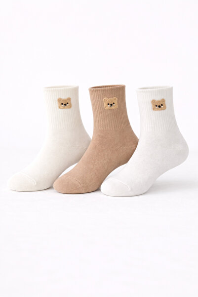 socksbox 3-Piece Half-Conch Cotton Socks – Available in Different Colors and Patterns, Comfortable Everyday Set