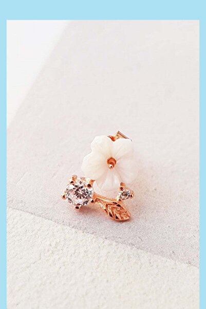 arcina jewellery Mini Flower Earrings - 925 Sterling Silver Rose Gold Plated