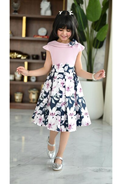 Alesaei-mondo tondo فستان كحلي مورد 7242