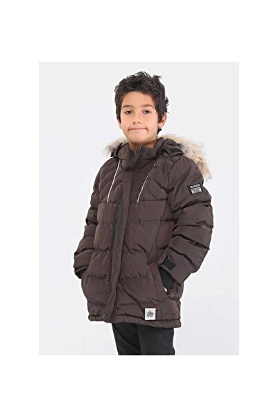 Benittokids Момчешко палто от естествена кожа 512370