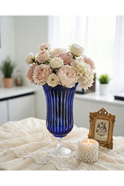 AKDEN STORE Cutting Decor Handcrafted Aura Palace Vase