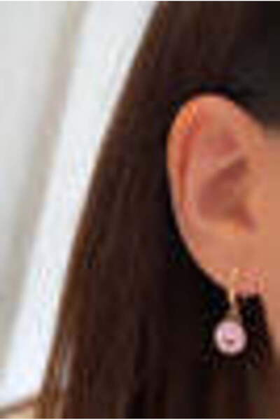 arcina jewellery Happy Lilac Rose Gold Plated Earrings