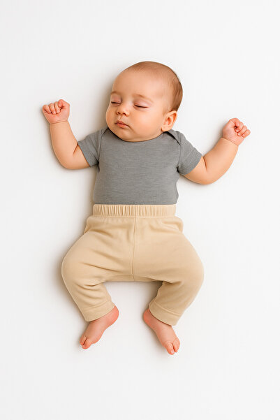 blumi kids Organic Bottom Without Booties - Beige