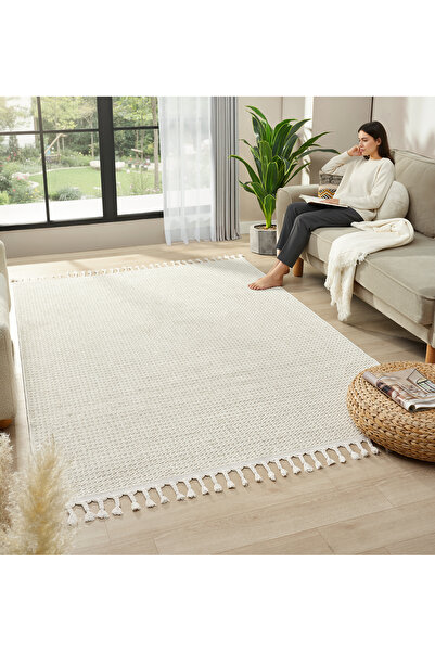 CASERA HOME Adrian Collection Bukle Dokuma Makine Halısı, Salon Halısı, Mutfa...