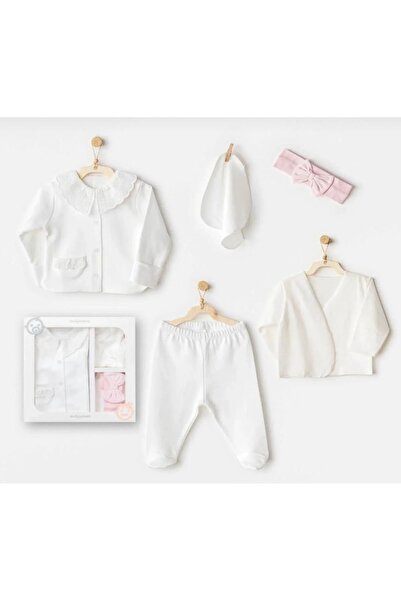 andywawa %100 Pamuk Kız Bebek 5’li Hastane Çıkışı 50-62 cm