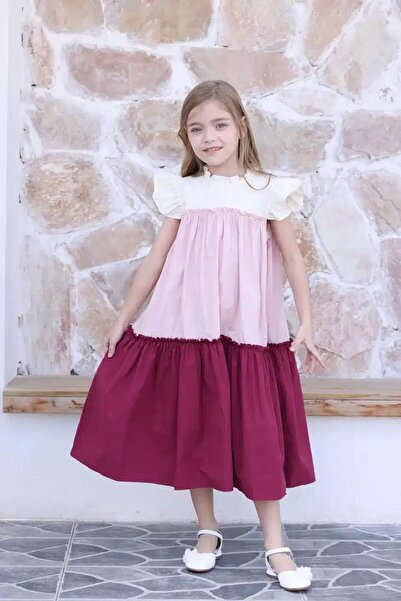 Alesaei-mondo tondo فستان طبقات الوان 7017