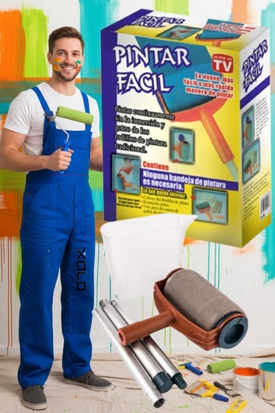 xolo Sopalı Yıkanabilir Boya Badana Seti Ölçü Kabı Teleskobik Sap ve Boya Bad...