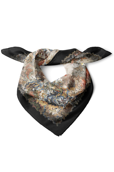 nehir eşarp Bohem Desen Fular Bandana 50x50 Cm