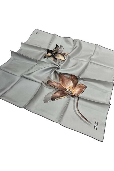 Armine Eșarfă de mătase Nostalgia - 8737-31 Twill gri