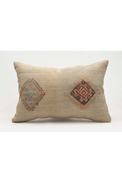 Kilim Whole Sale Vintage Pillow Cushion Cover Made from Handmade Old Kilim, 40X60 Cm, Wool