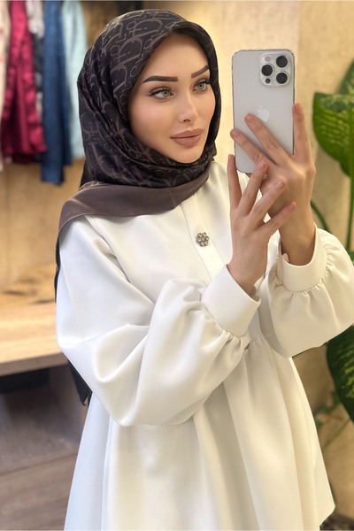 CUOCA LOUNGE D Desen Çift Taraflı İpeksi Jakar Eşarp