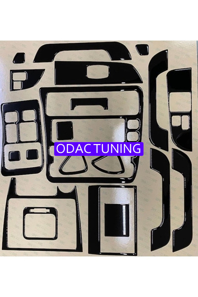 ODAC TUNING Toyota Corolla Legendary Case Torpedo, Console, Trim, Chest Cover Set Piano Black Color
