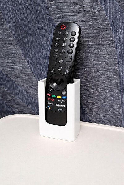 YAZAL3D Duvara Monte Kumanda Tutacağı (5,5X3 CM İÇ ÖLÇÜ) -2 ADET-Yapışkanlı T...