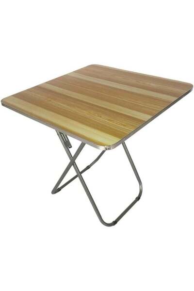 Türkiye طاولة خشبية مربعة قابلة للطي 80×80×70 سم - تصميم موفر للمساحة، أرجل م...