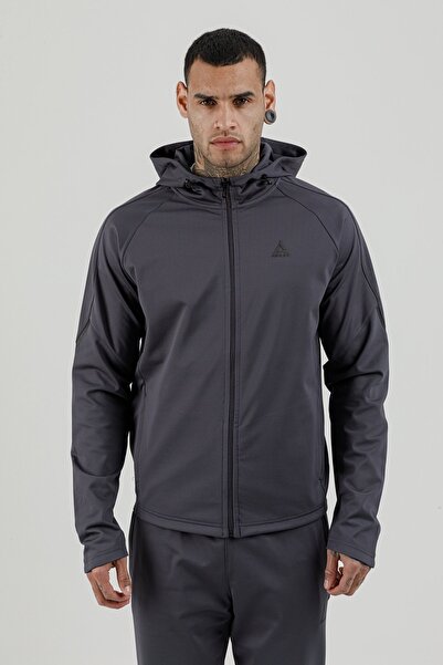 Airlife سويت شيرت رجالي من Power 22 CR Line بطول كامل بسحاب بغطاء رأس مدخن