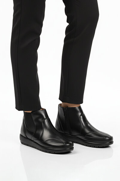 AYAKMOD حذاء نسائي أسود بنعل جل تشريحي وسحاب 310 Z