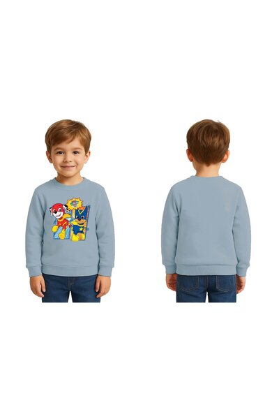SEDİRLİ Unisex Pawpetrol με τύπωμα Παιδικό φούτερ με 3 κλωστές με ανάγλυφο