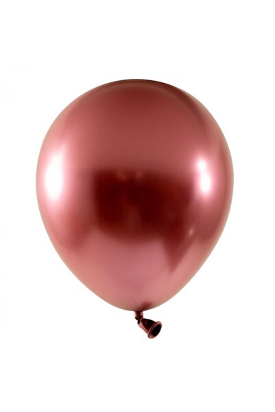 Teo Set of 12 Balloons, , Latex Chrome, 30 cm, Red