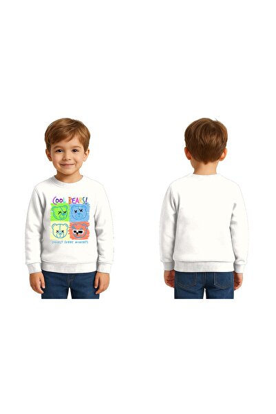 SEDİRLİ Ursuleț unisex cu imprimeu Copii Swae tricou 3 fire cu borduri