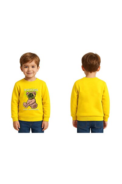 SEDİRLİ Ursuleț unisex cu imprimeu Copii Swae tricou 3 fire cu borduri