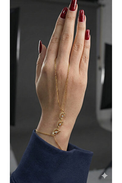 STELO Hilal işlemeli modern zincir şahmeran paslanmaz çelik şahmeran