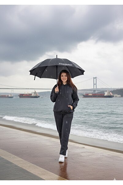 L-KOM Women's 3-Thread Inner Cotton Relaxed Fit Tracksuit Set - Me Transitional Soft Texture