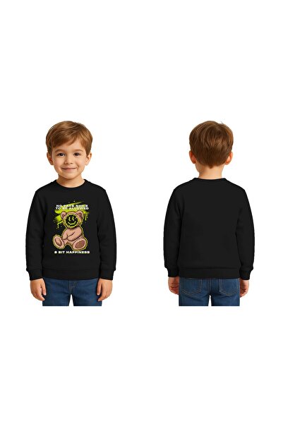 SEDİRLİ Ursuleț unisex cu imprimeu Copii Swae tricou 3 fire cu borduri